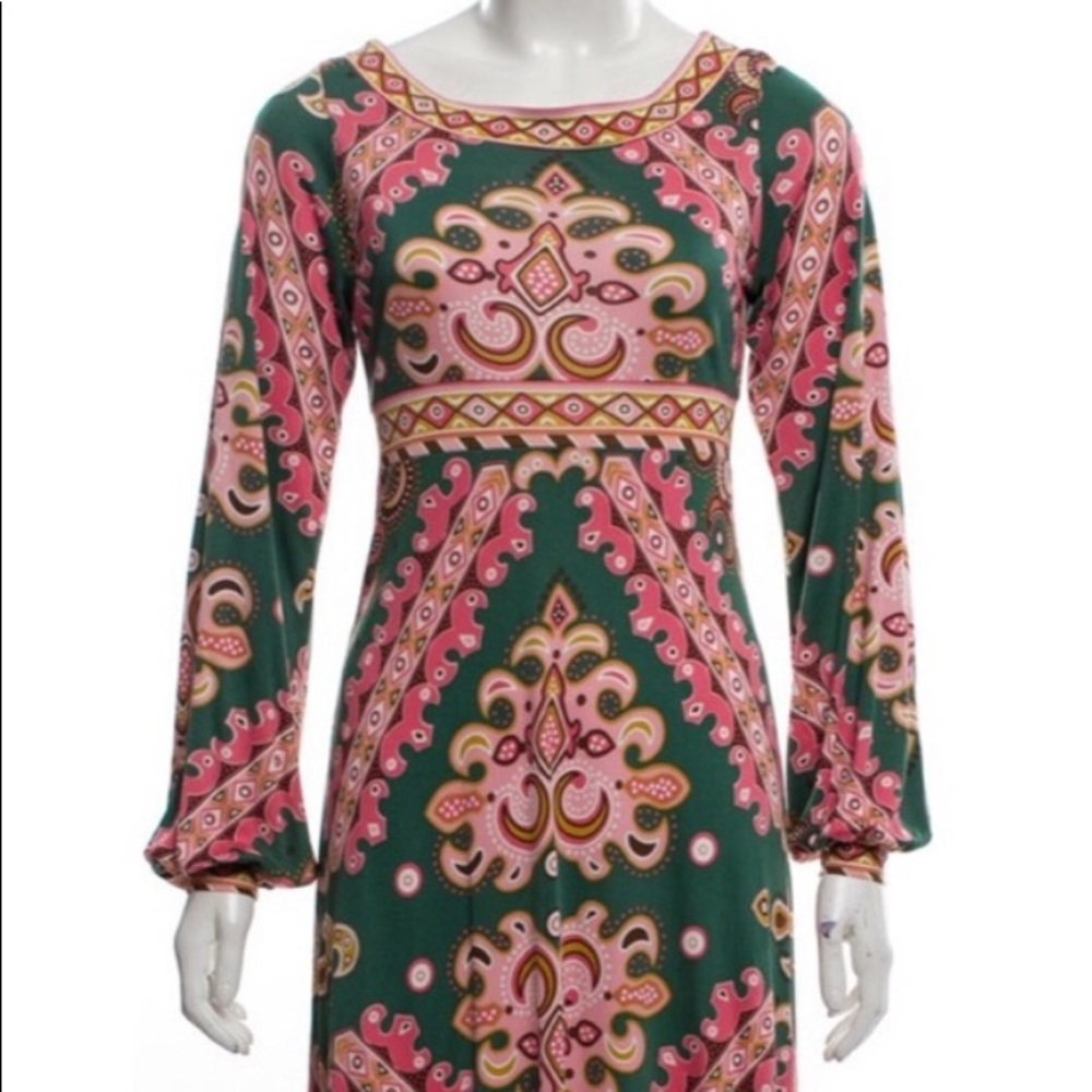 TIBI Knee - Length Printed Shift Dress - Picture 3 of 6